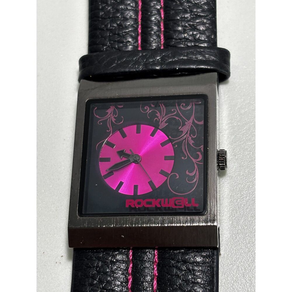 Rockwell Mercedes 0512 pink and black quartz women's watch, working